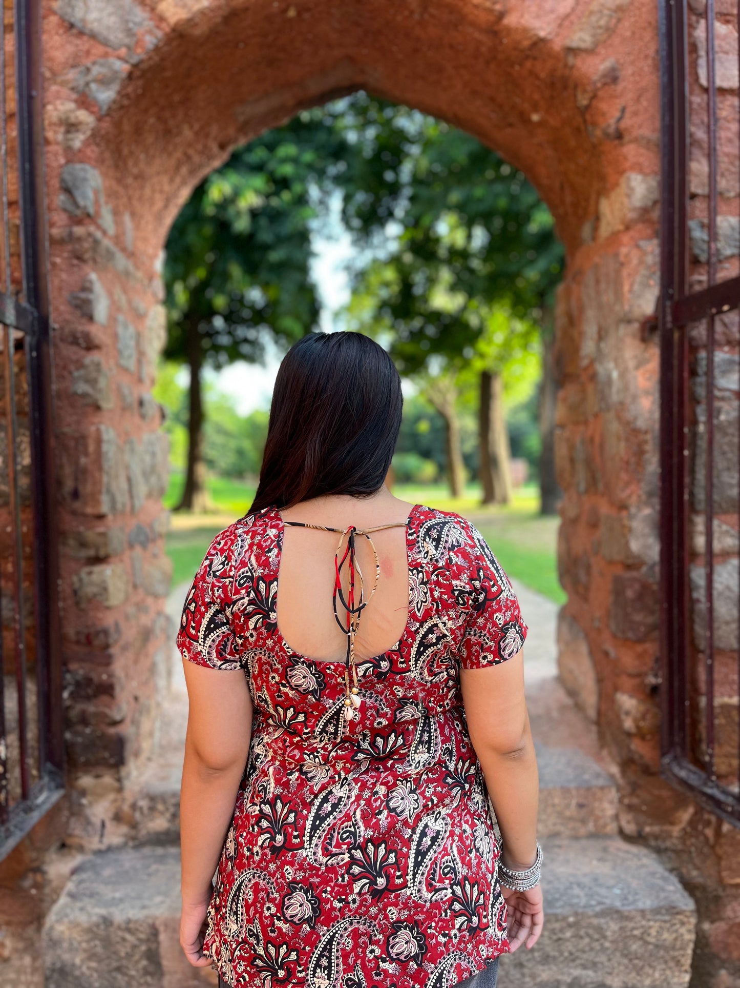 Ruby Romance | Matching Kurta & Kurti Duo – Red