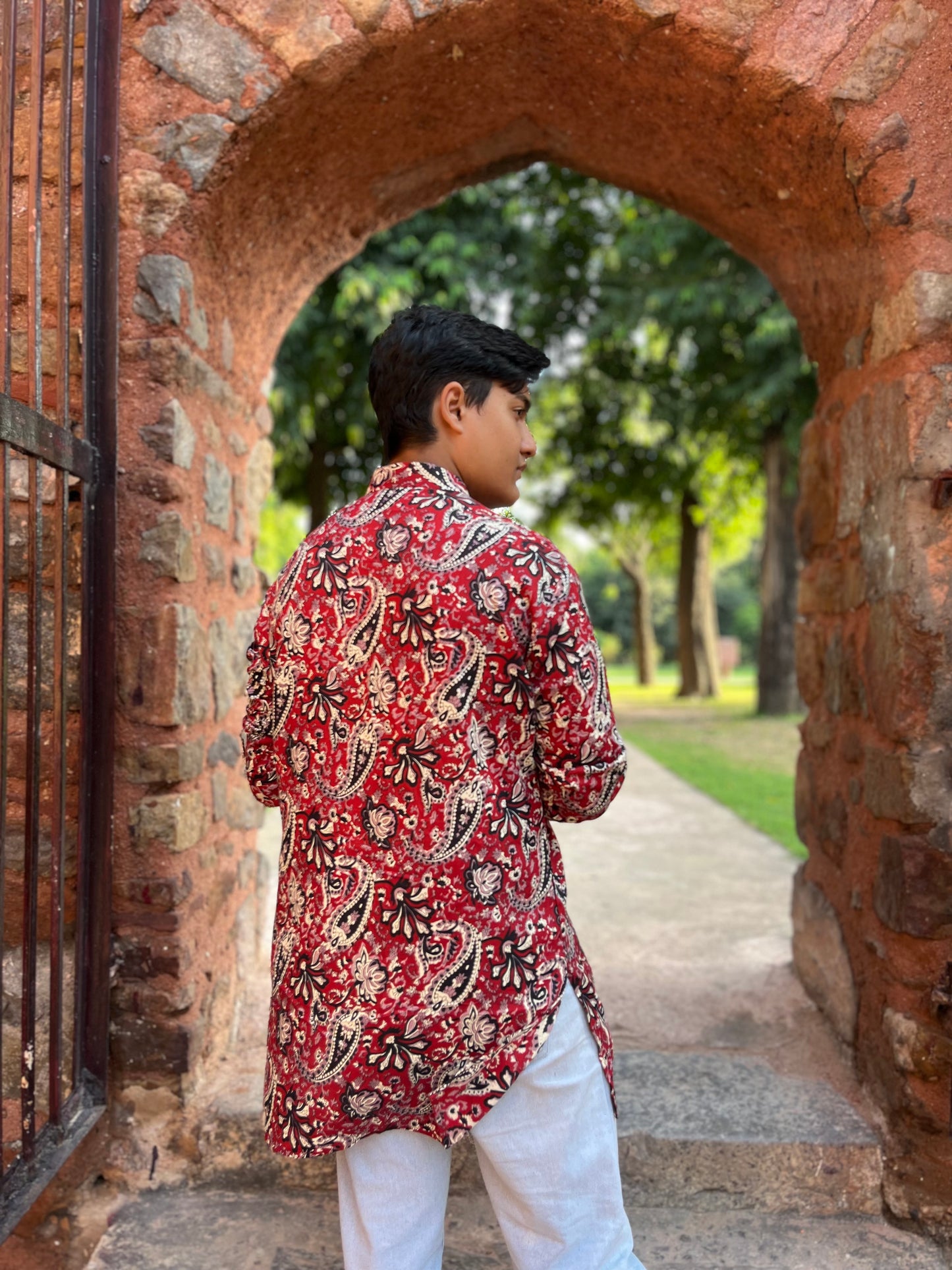 Ruby Romance | Matching Kurta & Kurti Duo – Red