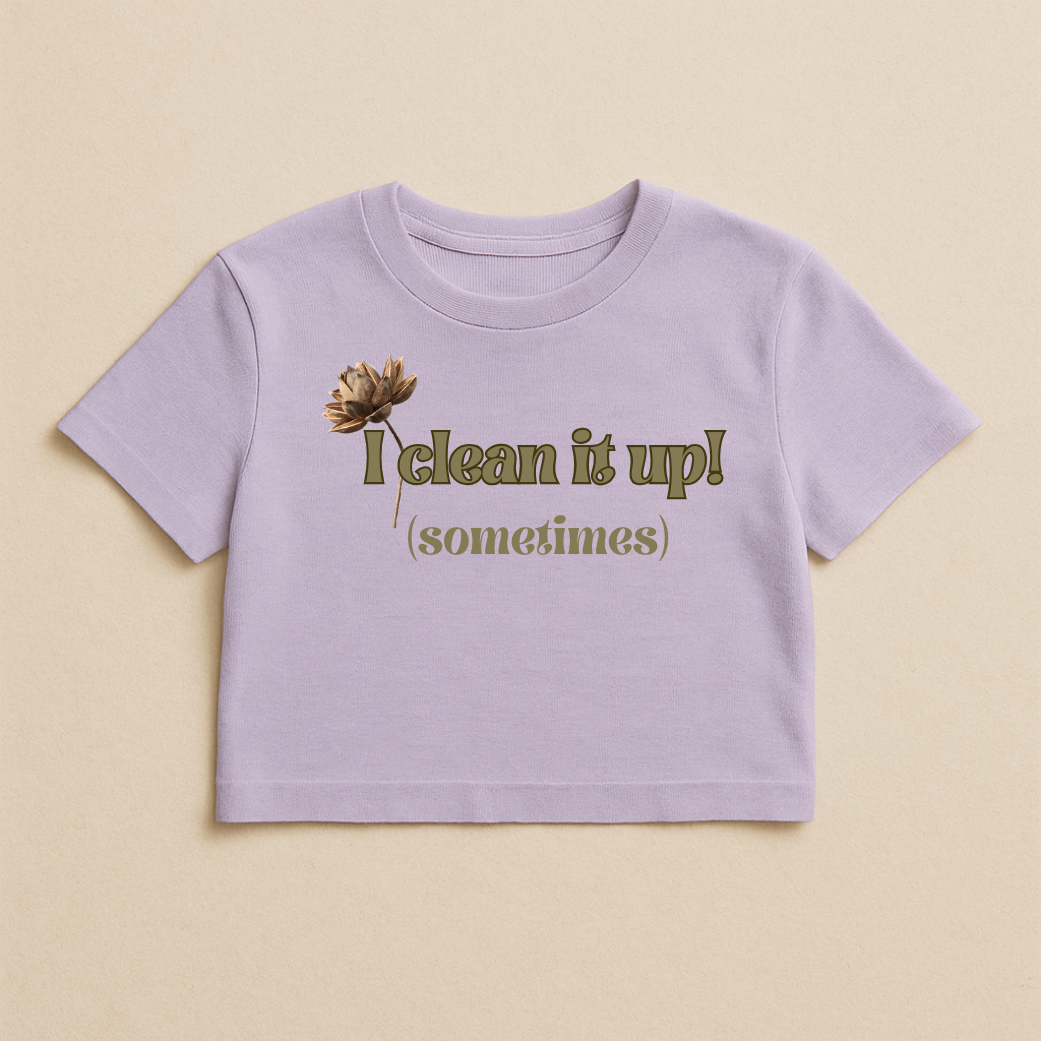 Chaos & Cleanup – Matching Crop Tops (Set of 2)