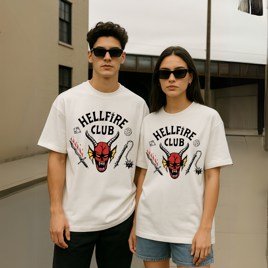 Stranger Things Hellfire Club Oversized Tee