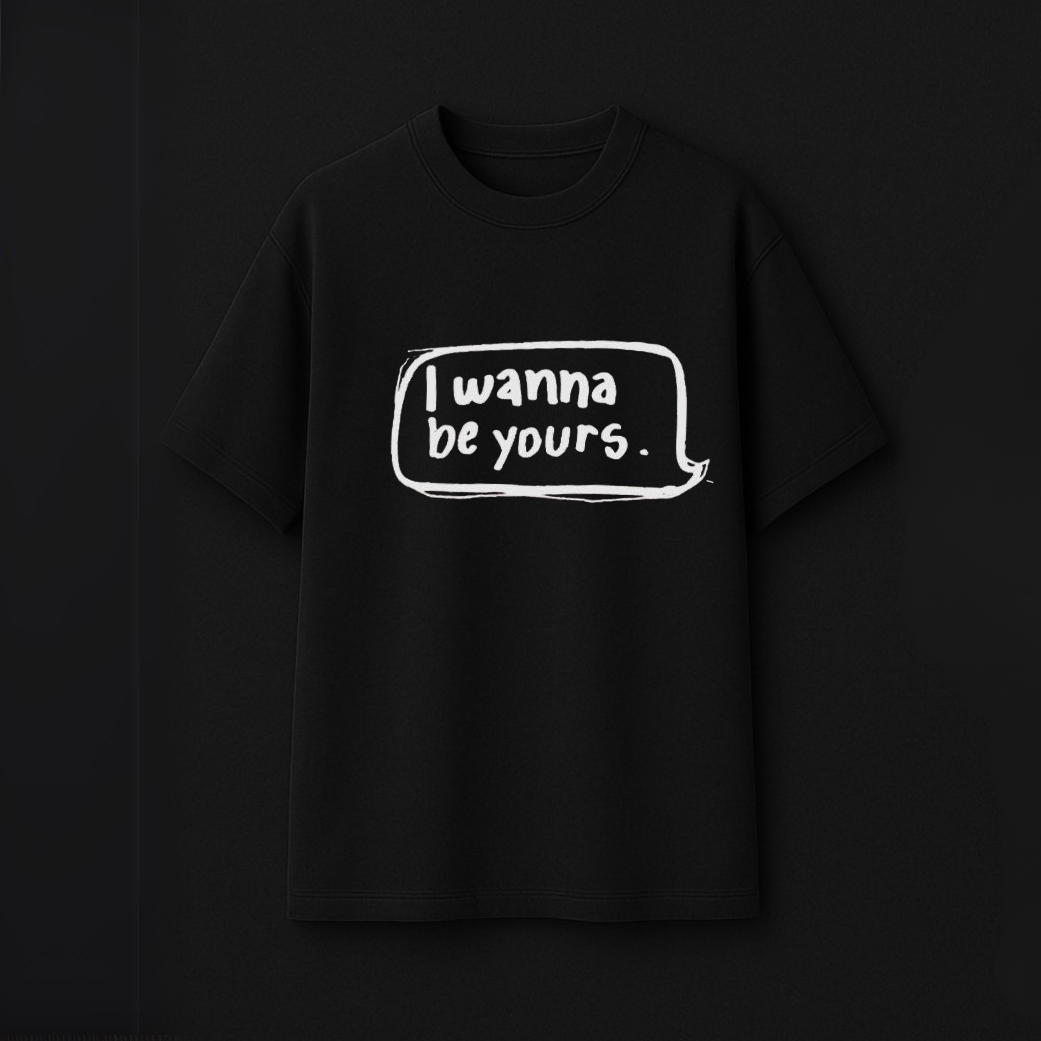 "R U Mine?" x "I Wanna Be Yours" – Couple Oversized Tees