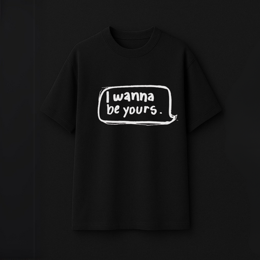 "R U Mine?" x "I Wanna Be Yours" – Couple Oversized Tees