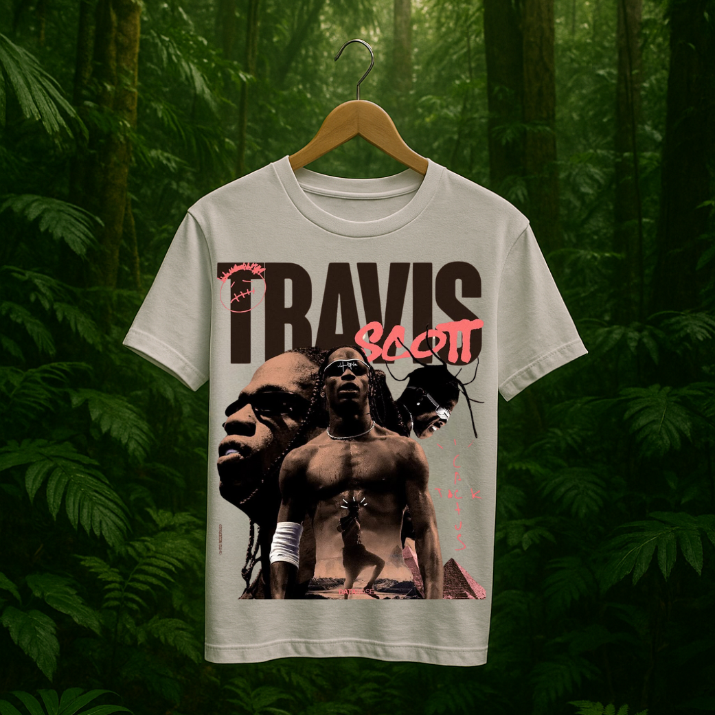 Travis Scott Oversized Graphic Tee – Cactus Jack Inspired Streetwear