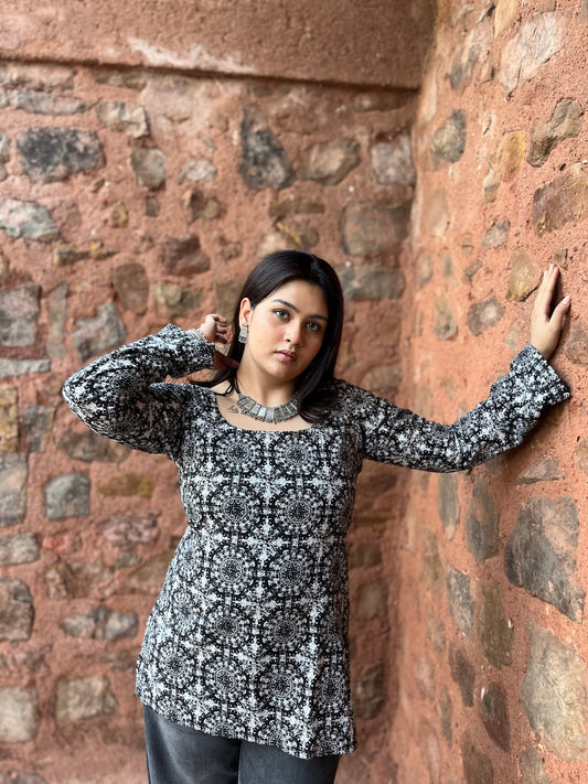 Midnight Charm Kurti