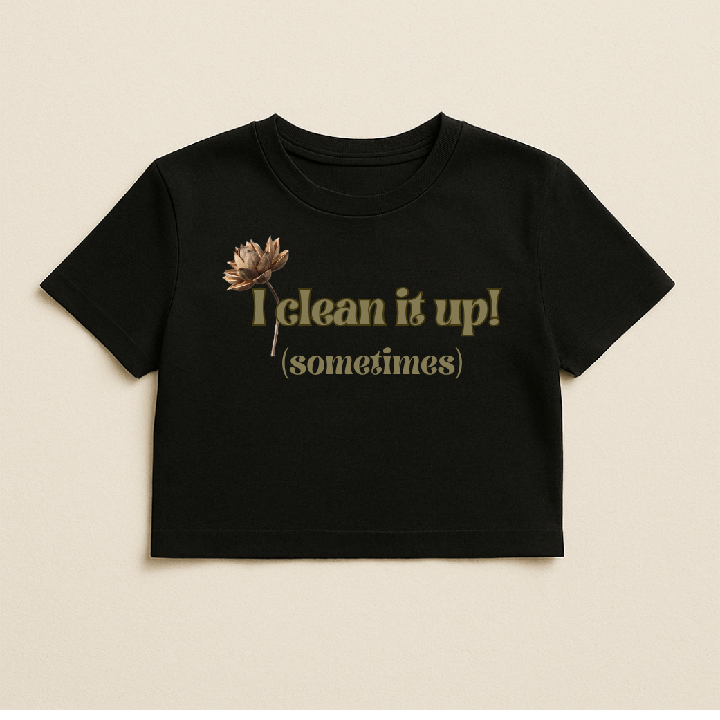 Chaos & Cleanup – Matching Crop Tops (Set of 2)
