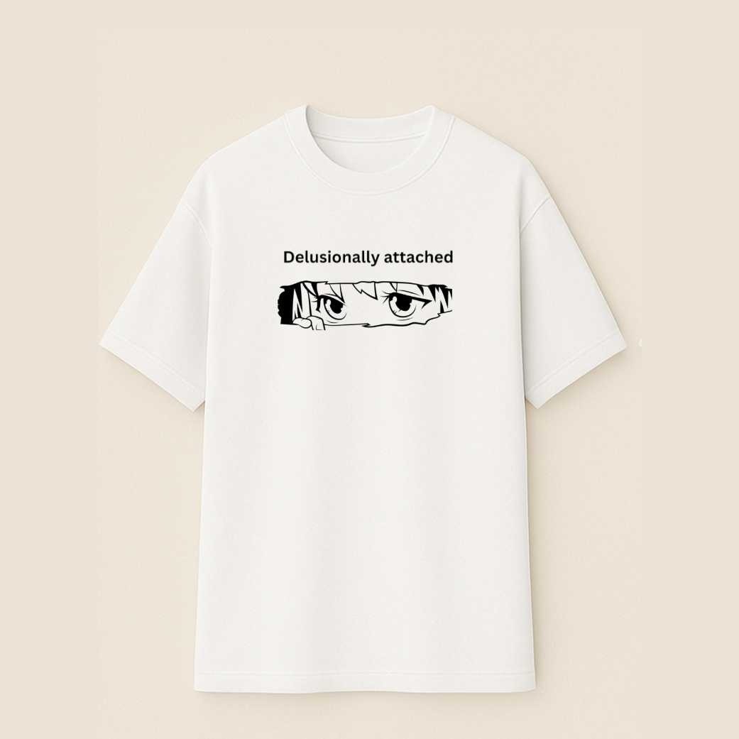 “Delusional & Detached” Duo Drop | Oversized tee | Set of 2