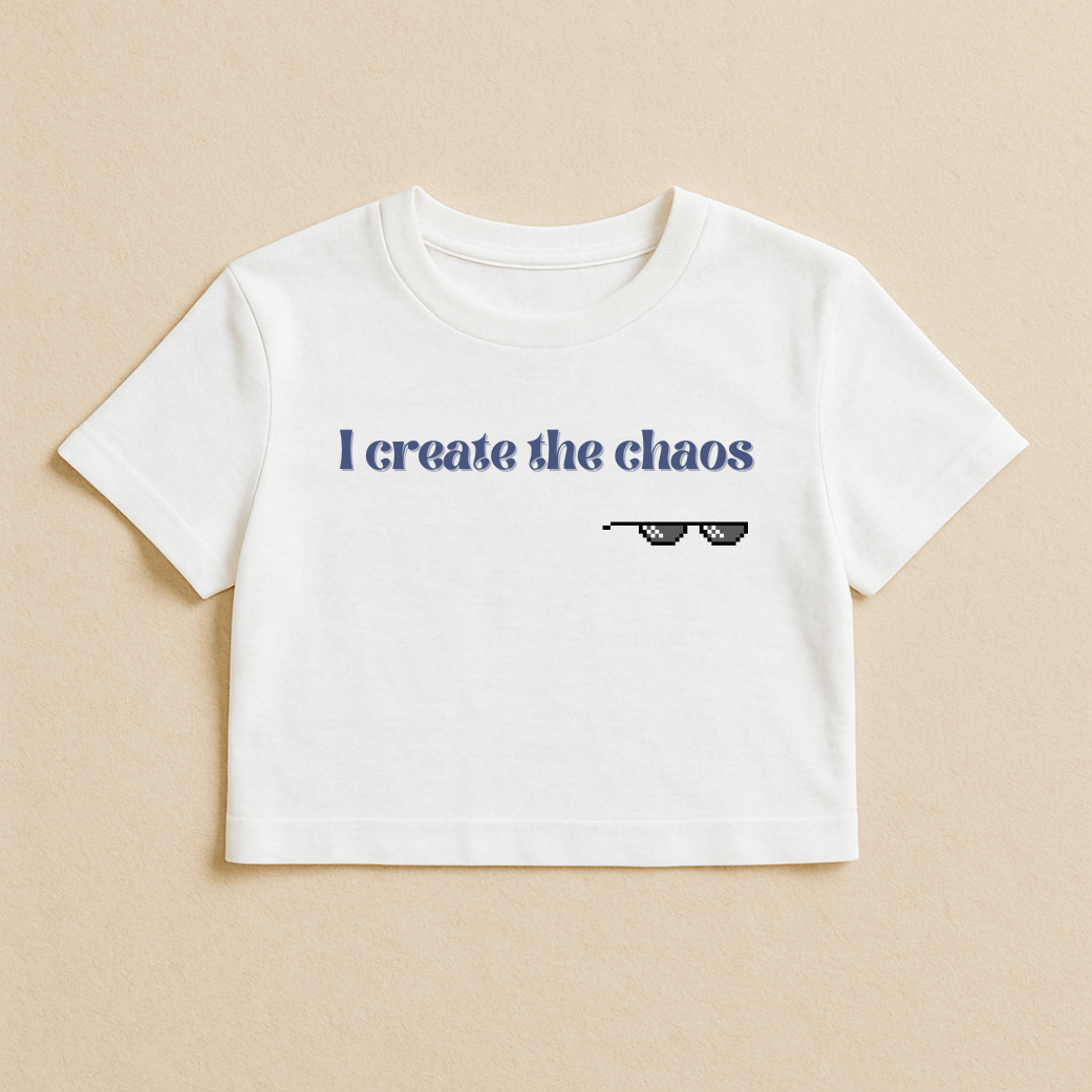 Chaos & Cleanup – Matching Crop Tops (Set of 2)