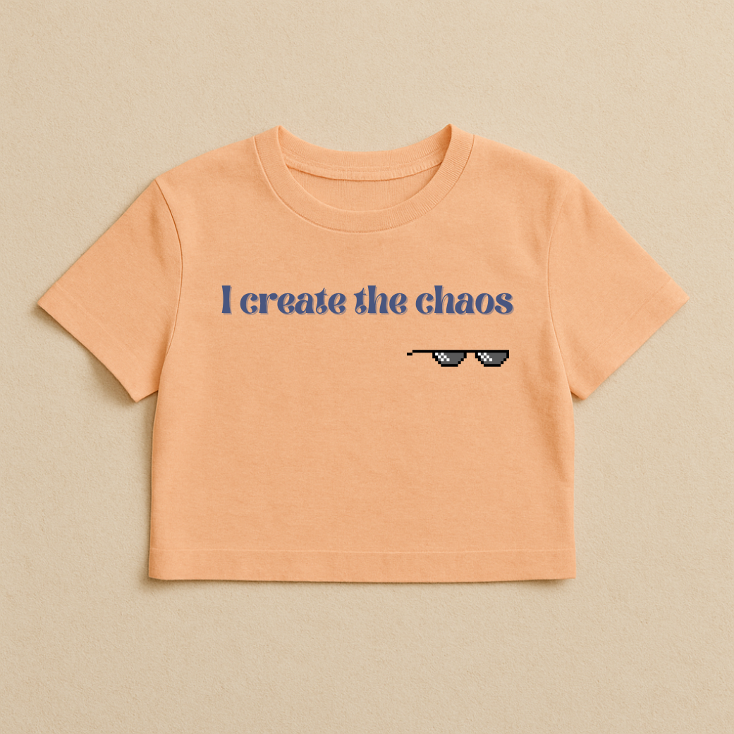 Chaos & Cleanup – Matching Crop Tops (Set of 2)