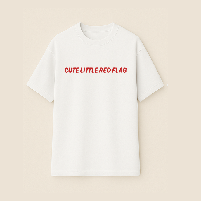Cute Little Red Flag | Crop T-Shirt