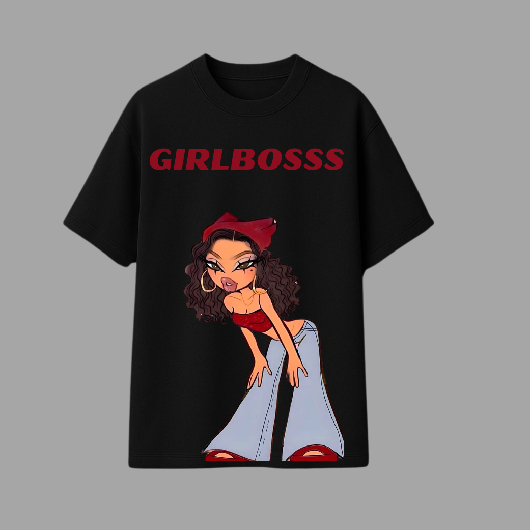 GIRLBOSSS Graphic Oversized Tee