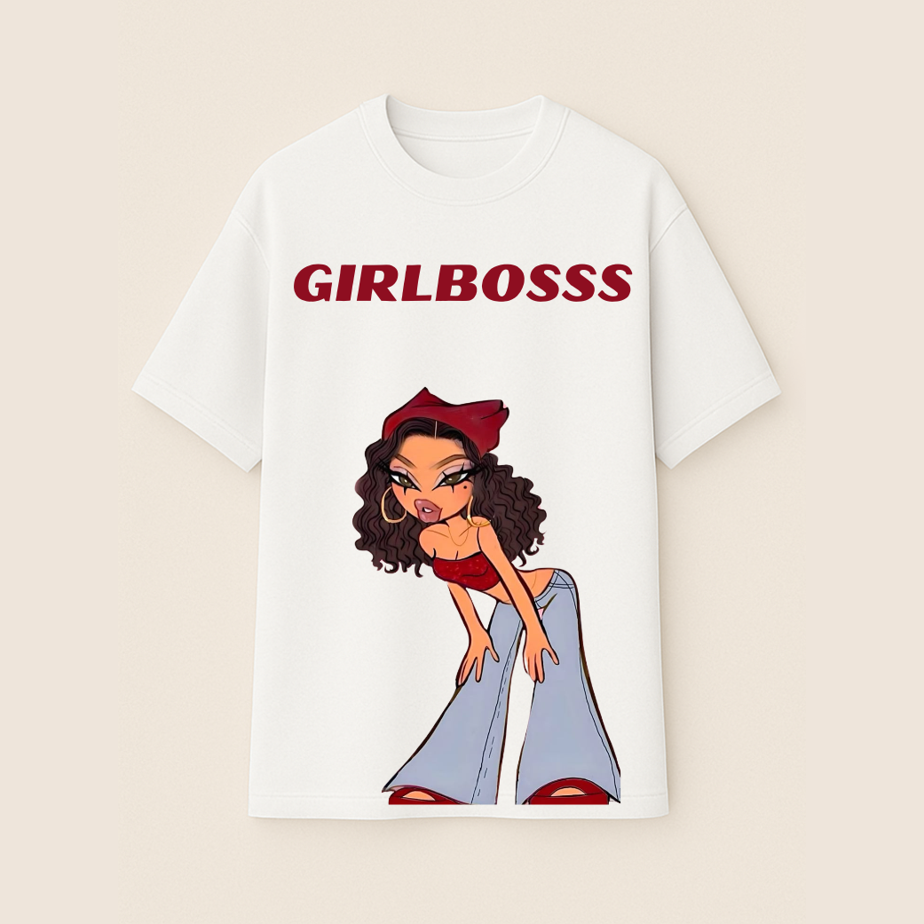 GIRLBOSSS Graphic Oversized Tee