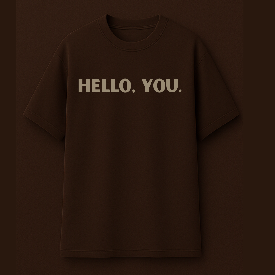 "HELLO, YOU." Unisex Oversized T-Shirt – Joe Goldberg Edition