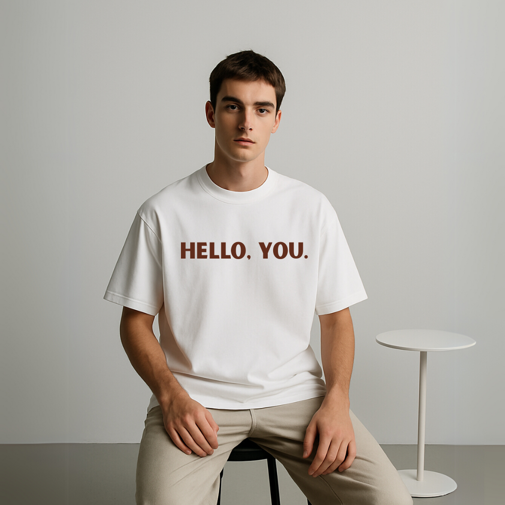 "HELLO, YOU." Unisex Oversized T-Shirt – Joe Goldberg Edition