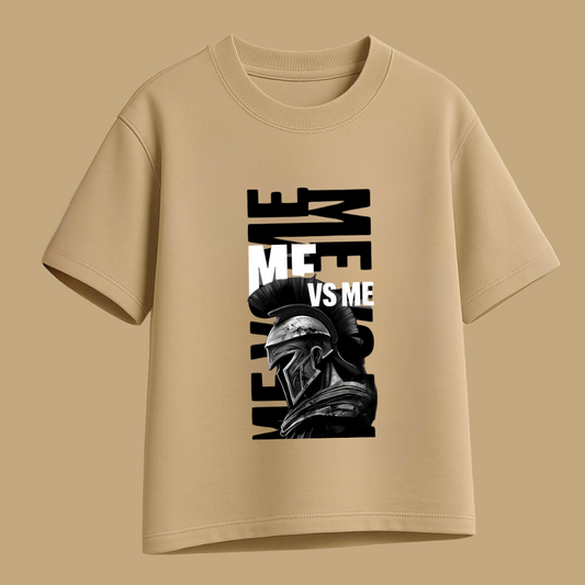 ME vs ME Warrior Oversized T-Shirt – Self-Battle Graphic Tee